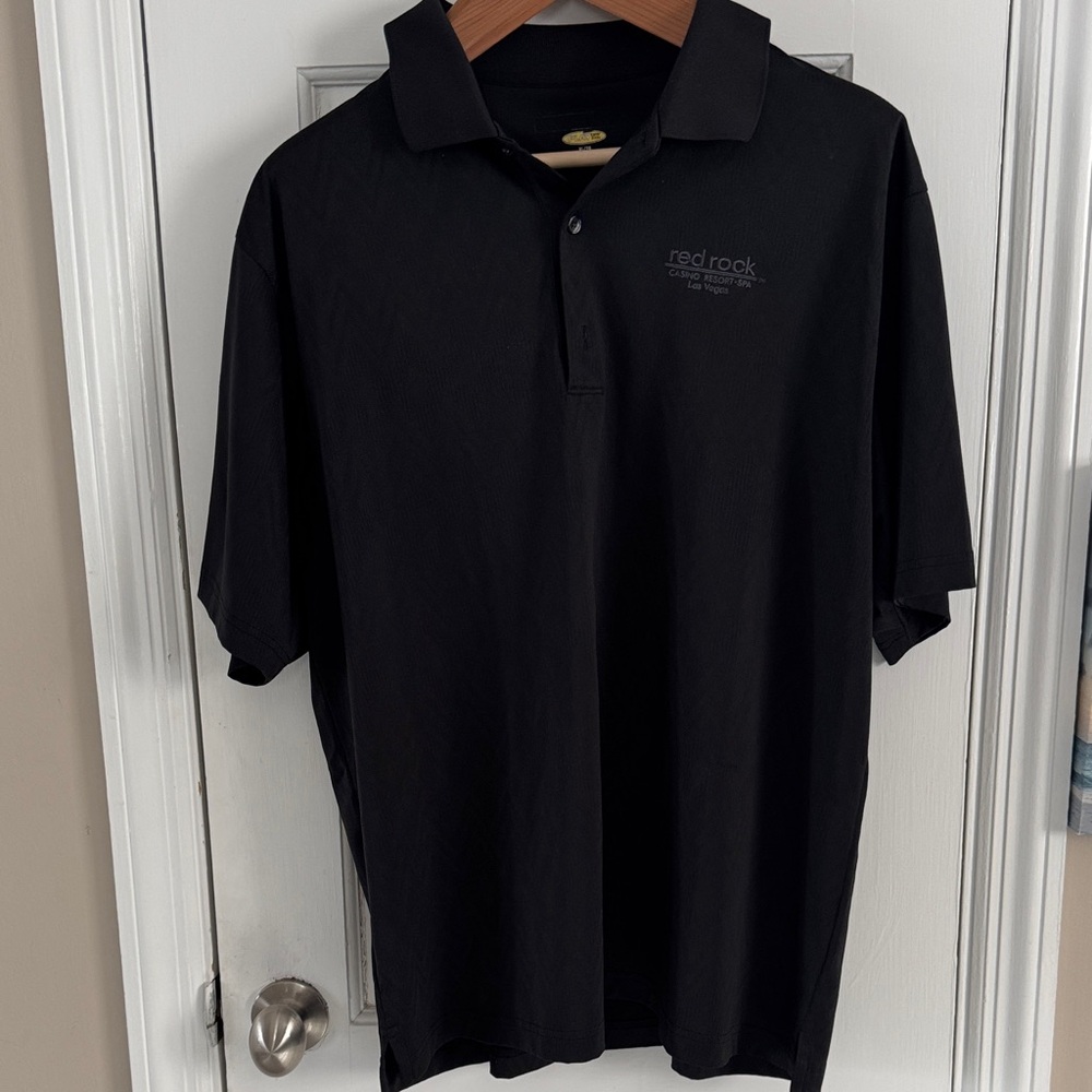 Red Rock Casino Black Polo Shirt for Men